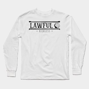 Lawful Reckless (Modern Alignments) Long Sleeve T-Shirt